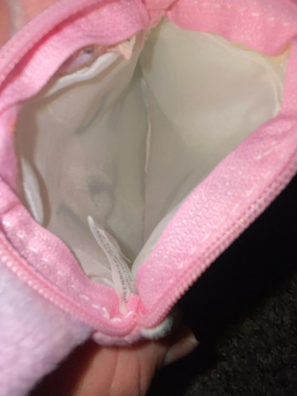 Pastel tie-dye plush cat coin pouch